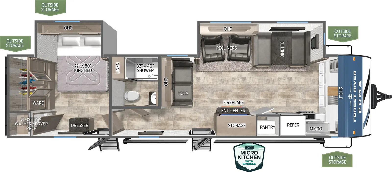 Puma 31FKRK Floorplan